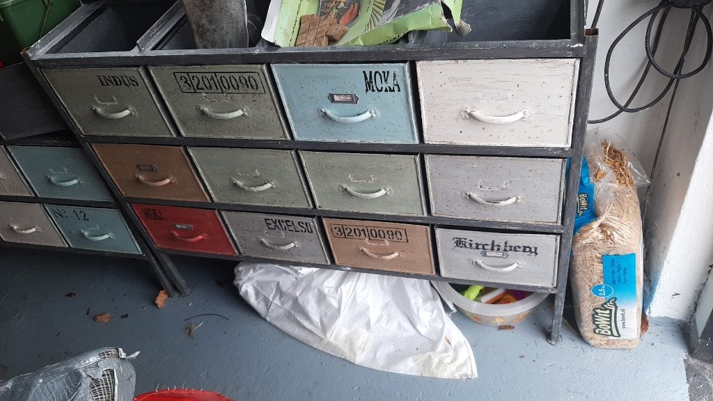 stoer metalen ladekastjes, Gebruikt, 100 tot 150 cm, 5 laden of meer, Ophalen of Verzenden