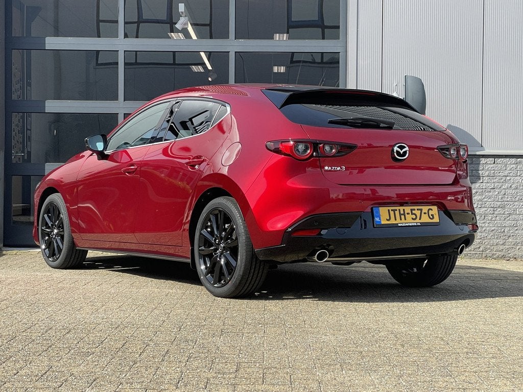 Mazda 3 2.5 e-SkyActiv-G M Hybrid 140 Homura NAVI | ACHTERUI, Auto's, Mazda, Voorwielaandrijving, Stof, Gebruikt, Zwart