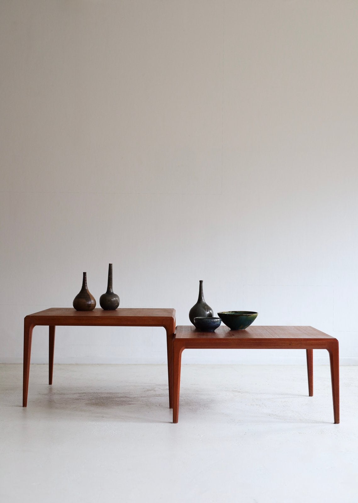 Vintage Salontafels Johannes Andersen, jaren 60, Ophalen, 50 tot 100 cm, Pim@tijdperk.eu  leyla@tijdperk.eu, Zo goed als nieuw