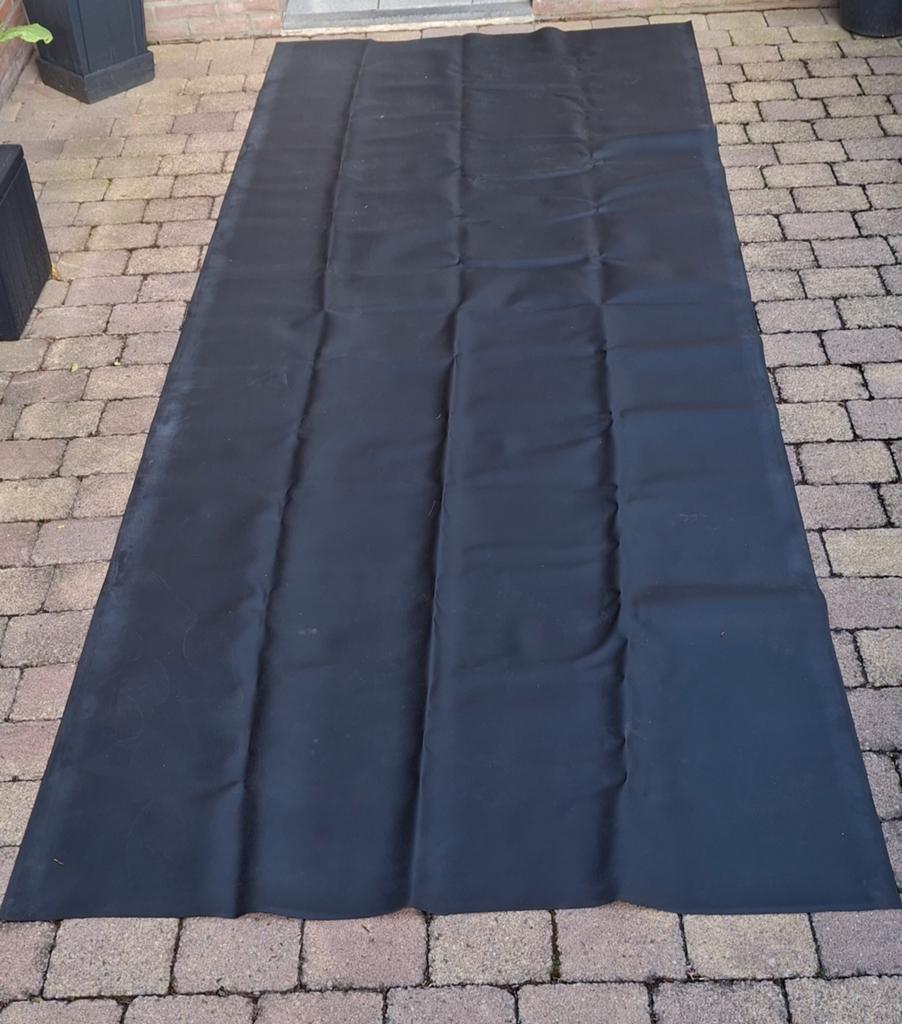 EPDM dakbedekking 1,5 mm dik - 3,67m x 146,5 cm, Kunststof, Zwart, Nieuw, Dakleer