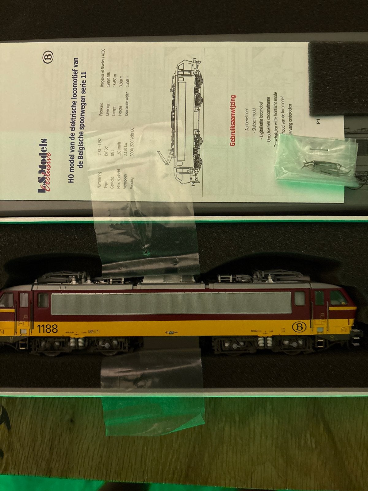 L.S. Models H0 Locomotief Serie 11 NMBS 1188 AC, Hobby en Vrije tijd, Wisselstroom, Locomotief, Nieuw, NS