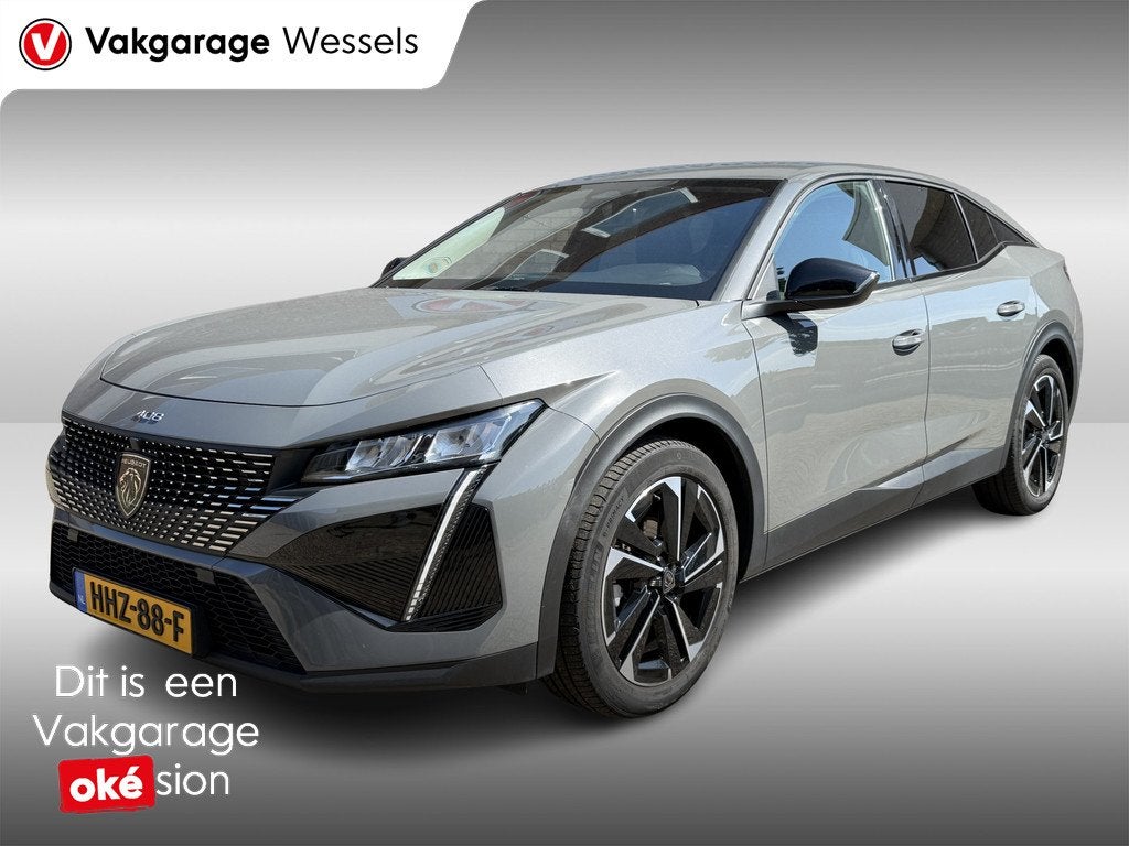 Peugeot 408 1.2 Hybrid Allure Automaat | Clima | 19" LM | Ca, Auto's, Peugeot, 12 maanden, 1199 cc, Leder en Stof, Origineel Nederlands