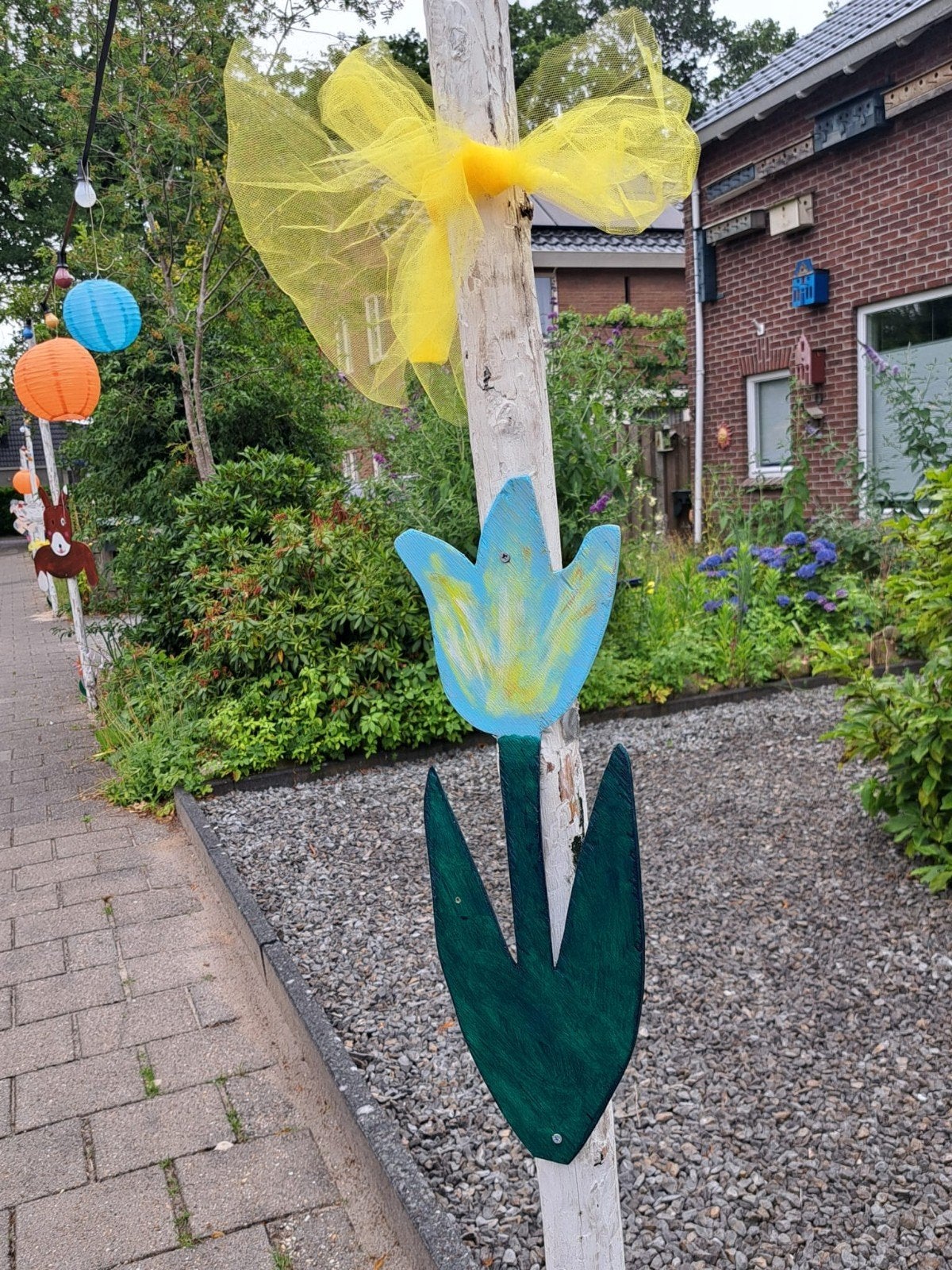 Straatversiering Fien en Teun, Sport en Fitness, Vliegeren, Ophalen
