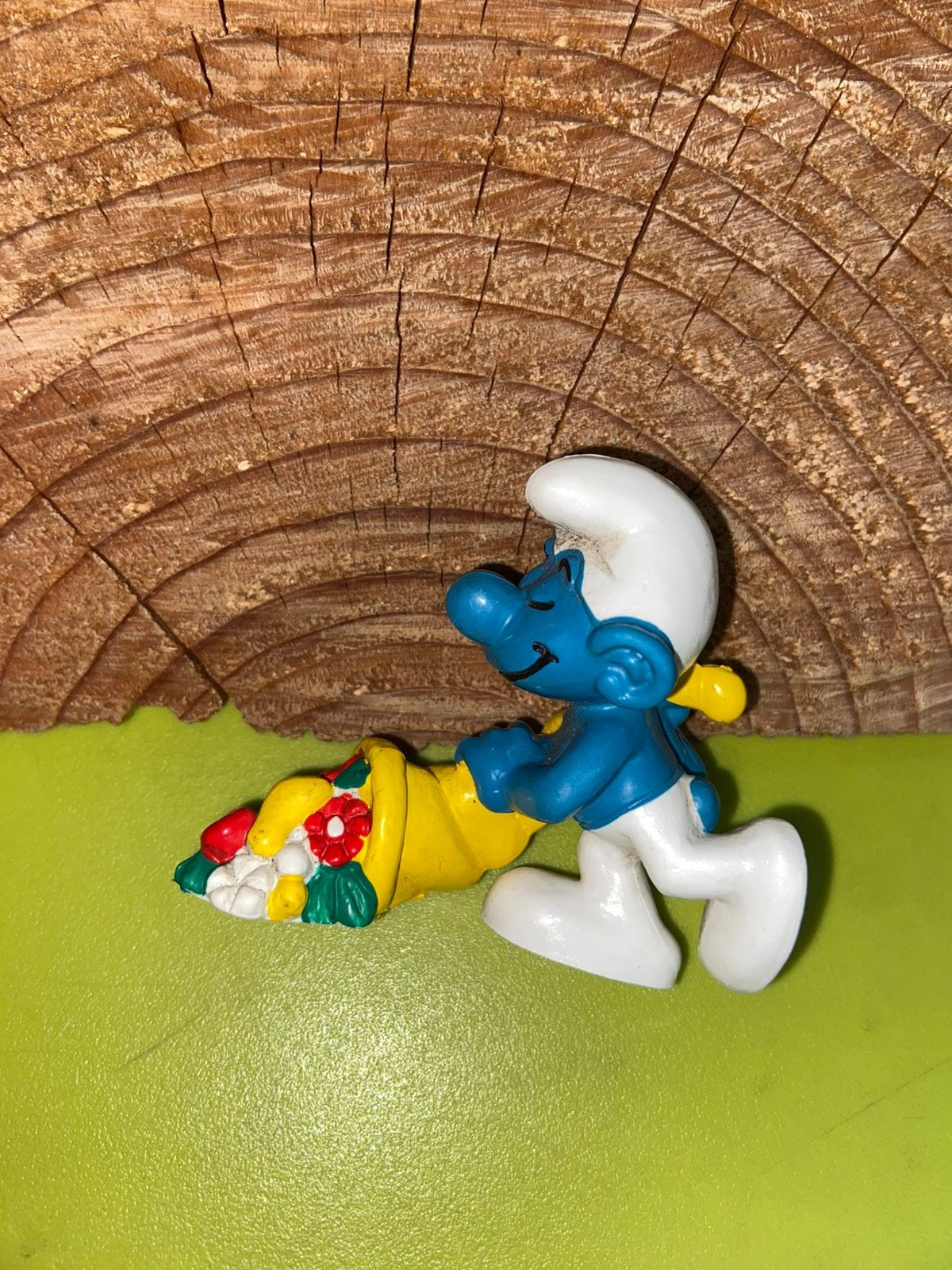 Smurfen smurf met bloemenhoorn, Verzamelen, Ophalen of Verzenden, Zo goed als nieuw, Verschillende Smurfen
