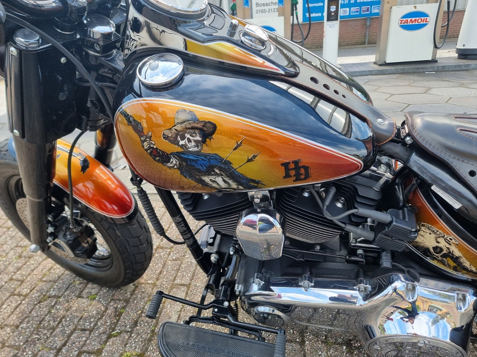Unieke Harley-Davidson softail Slim 2016 Custom Build, Motoren, 1690 cc, Chopper, Particulier