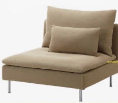 IKEA Söderhamn 1-persoons zit Replösa beige, Ophalen, Gebruikt, Eenpersoons, 75 tot 100 cm