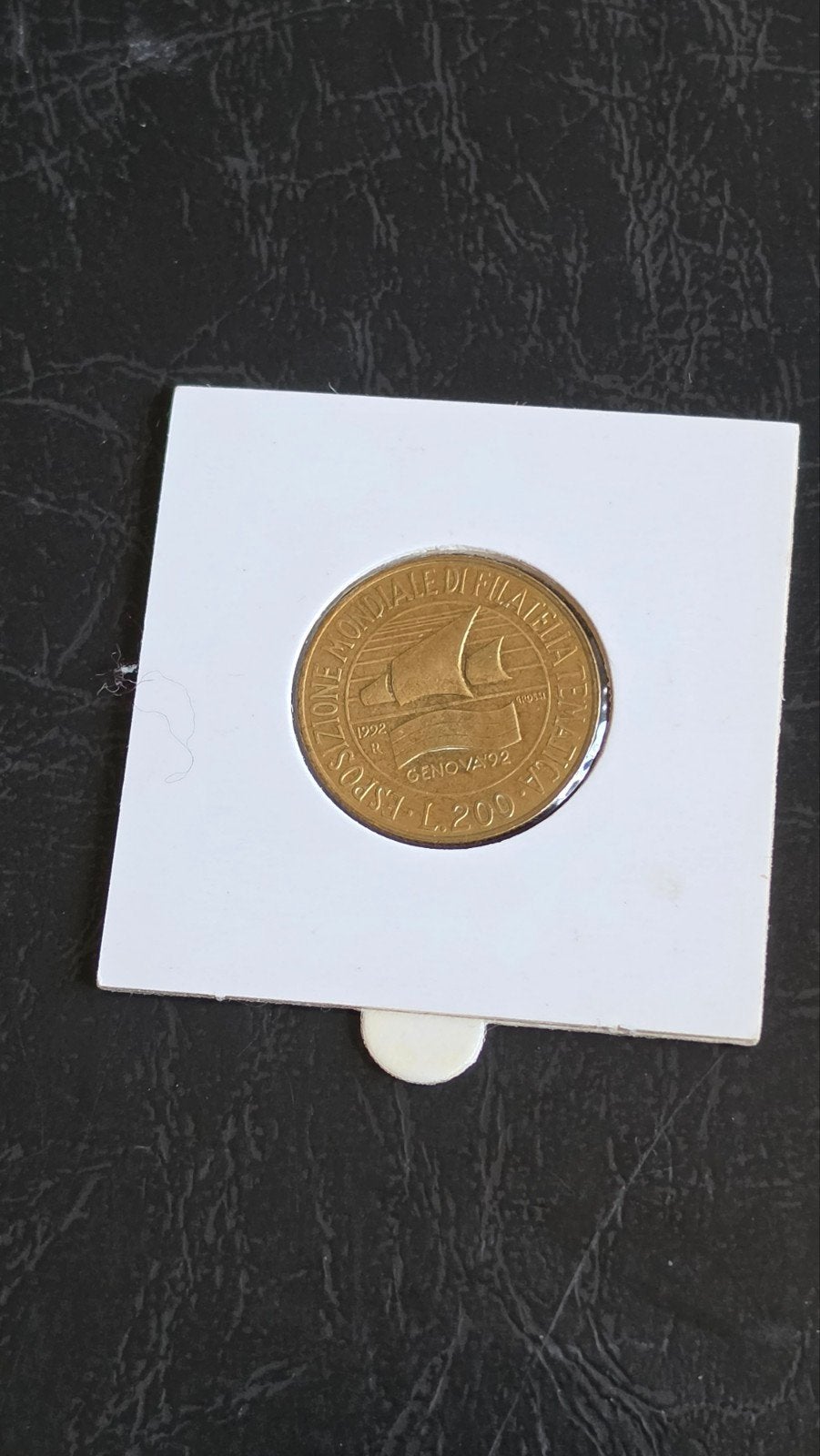 Italiaanse Lira 1992 - Tentoonstelling Genua, Ophalen of Verzenden, Losse munt