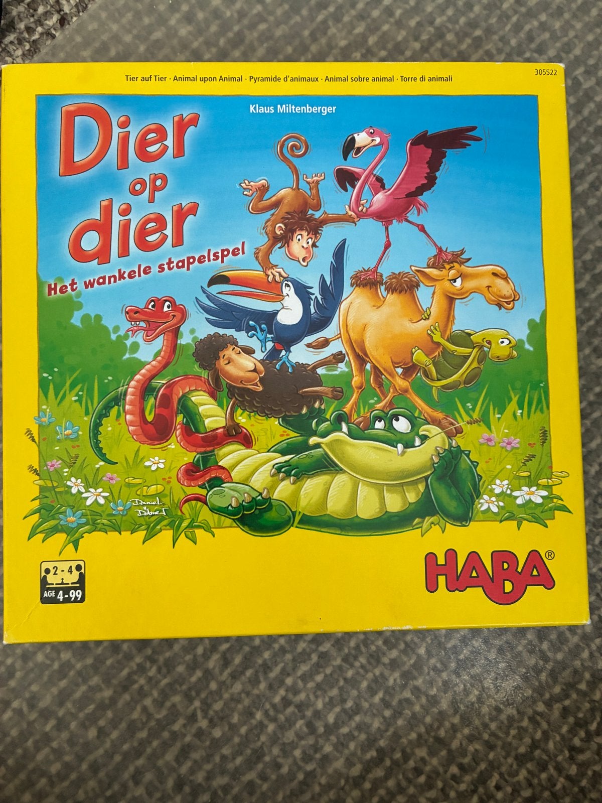 Dier op dier spel HABA - Zo goed als nieuw en compleet, Hobby en Vrije tijd, Drie of vier spelers, Ophalen of Verzenden, Zo goed als nieuw