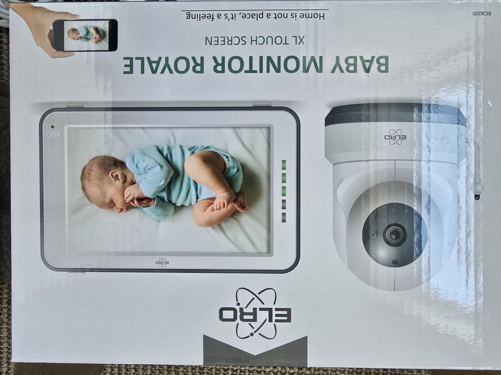 ELRO Babyfoon Royale XL Touch Screen met Camera, Ophalen, Zo goed als nieuw, 250 meter of meer, Camera