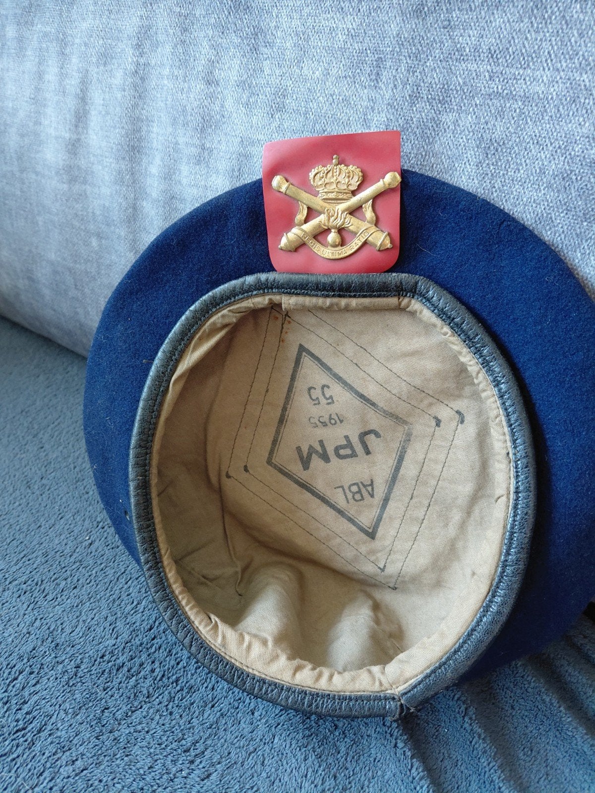 Belgische baret 1955., Ophalen of Verzenden, Landmacht, Nederland, Helm of Baret