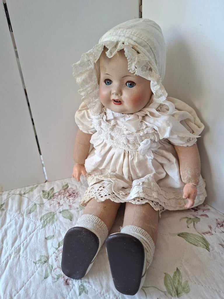 Heel Mooi lief oud Popje.️❤️, Verzamelen, Poppen, Ophalen of Verzenden, Gebruikt, Pop