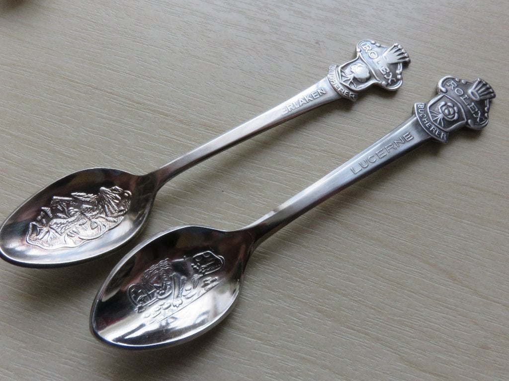 2 Rolex lepeltjes, Antiek en Kunst, Verzenden