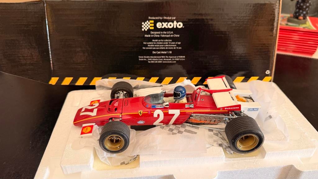 Exoto Ferrari 312B 1:18 Formule 1 modelauto - Nieuw in doos, Ophalen of Verzenden, Nieuw, Auto, Overige merken