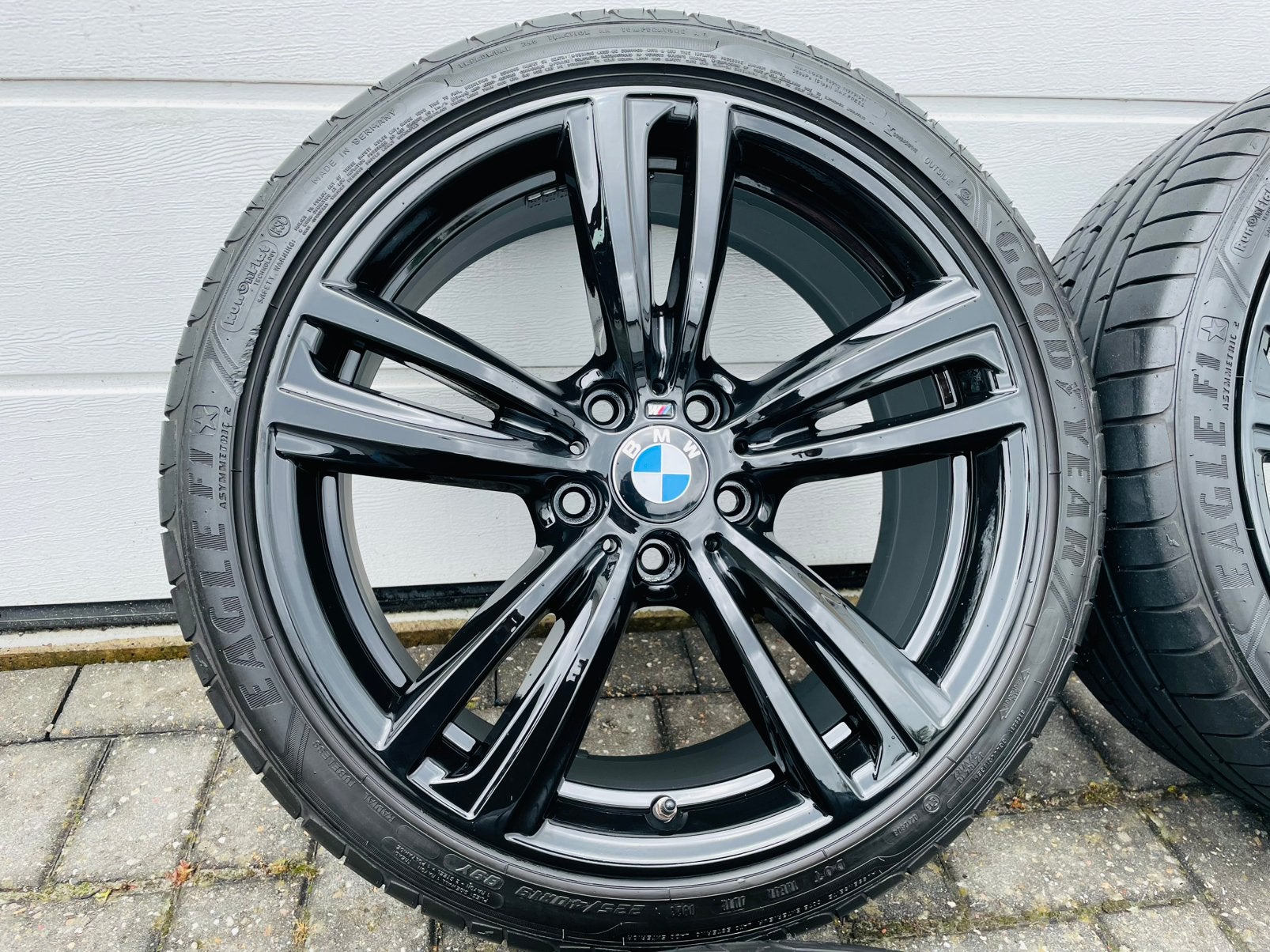 19 Inch Zwarte Originele BMW Breedset Velgen 225/40/19 5x120, Auto-onderdelen, Banden en Velgen, 19 inch, Banden en Velgen, Ophalen of Verzenden