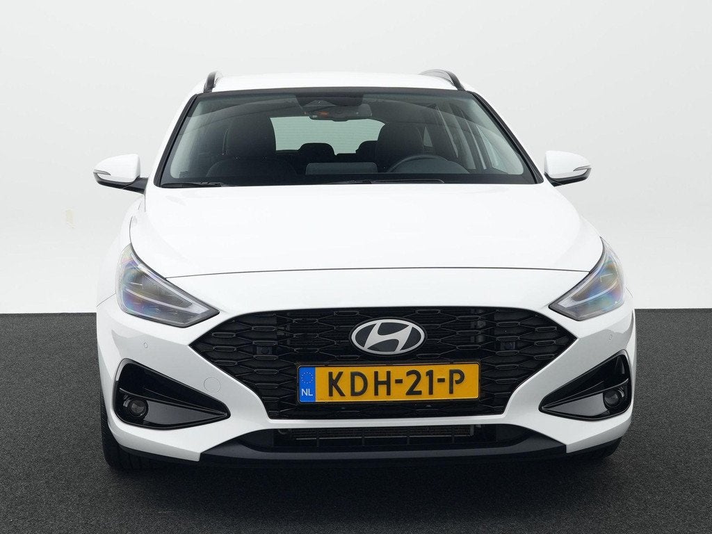 Hyundai i30 Wagon 1.6 T-GDi Premium | Lederen bekleding | St, Auto's, Hyundai, Euro 6, 4 cilinders, 610 kg, Wit