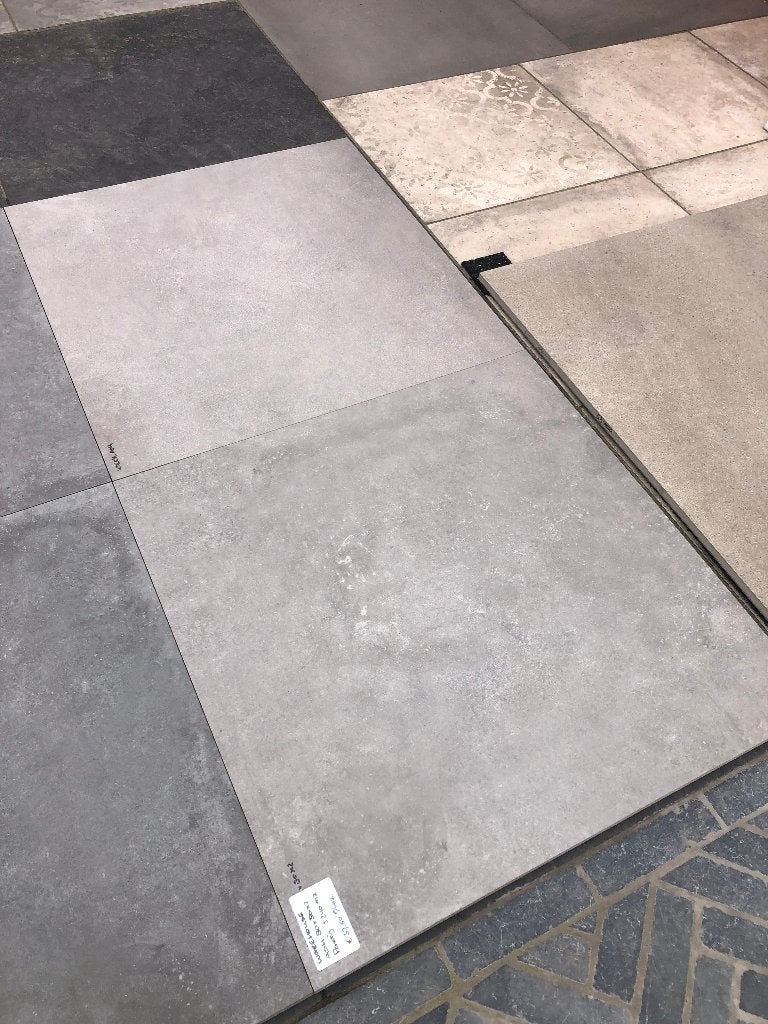 keramische terrastegels 80x80x2 Ash warehouse actie, Keramiek, Nieuw, Ophalen of Verzenden, 10 m² of meer
