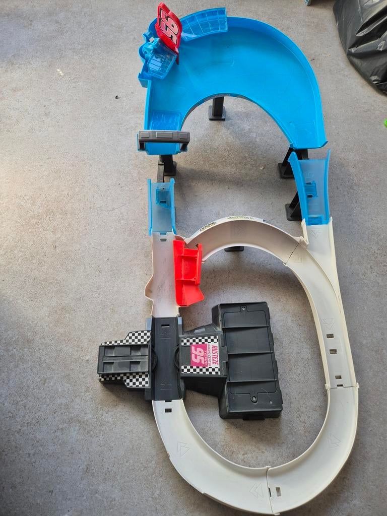Racebaan met looping, Overige merken, Gebruikt, Ophalen of Verzenden, Met looping