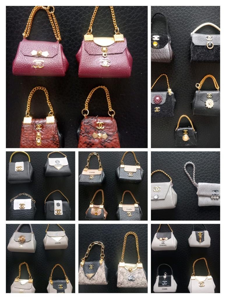 Miniatuur design Chanel tasjes voor Barbie, Ophalen of Verzenden, Nieuw, Accessoires