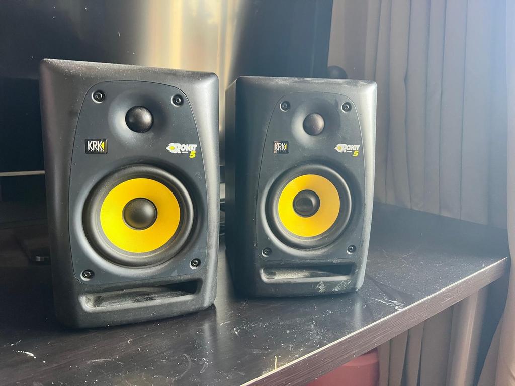 KRK Rokit 5 G3 Studio Monitoren (set van 2), Zo goed als nieuw, 60 tot 120 watt, Front, Rear of Stereo speakers, Ophalen