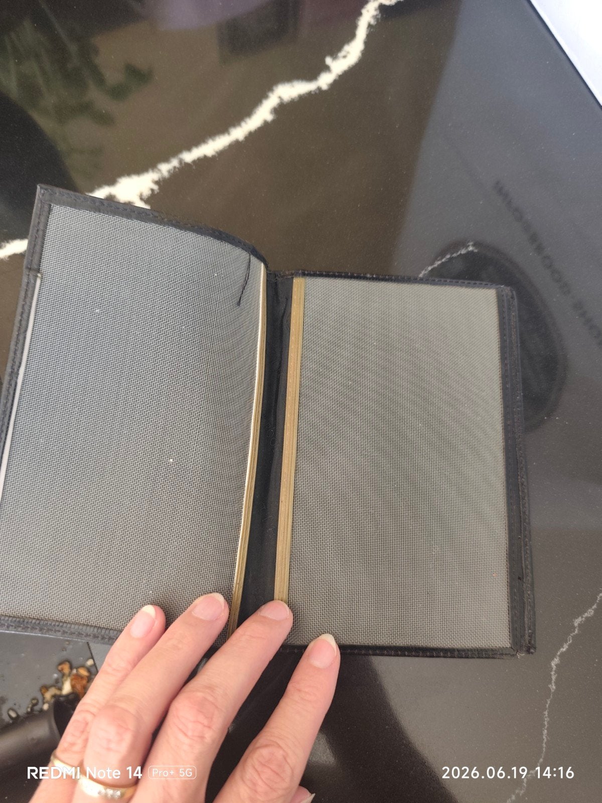 Zwarte echt leren portefeuille, Overige merken, Gebruikt, Zwart, Ophalen of Verzenden