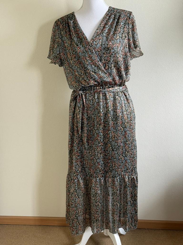 Geisha zomerjurk maat 40 met subtiele gouddraad, Maat 38/40 (M), Overige kleuren, Ophalen of Verzenden, Gedragen