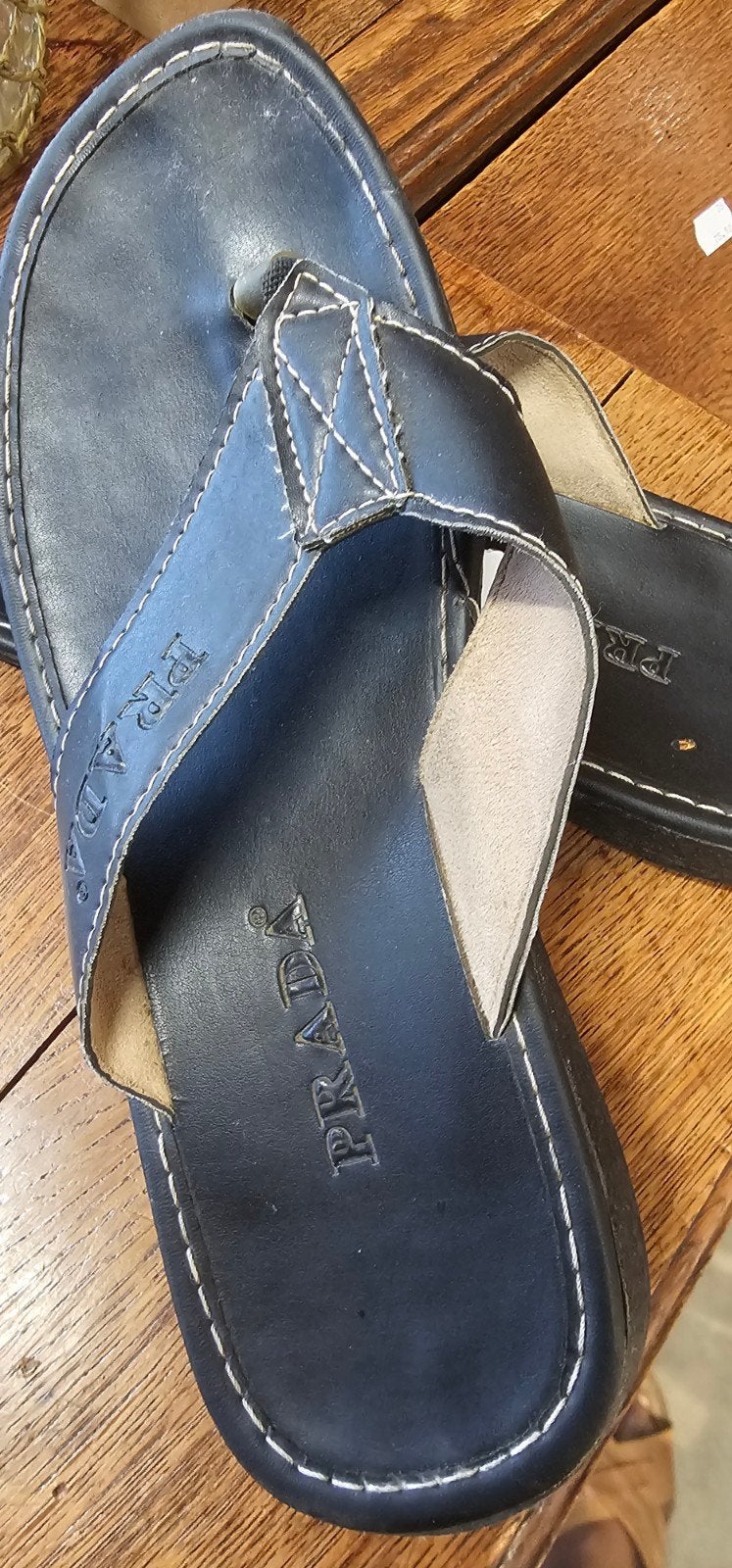 PRADA SLIPPERS MAAT 42, Kleding | Heren, Ophalen of Verzenden, Zo goed als nieuw, Zwart