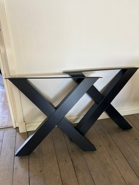 Nieuwe set stalen X poten, Ophalen, 50 tot 100 cm, Nieuw, 50 tot 100 cm