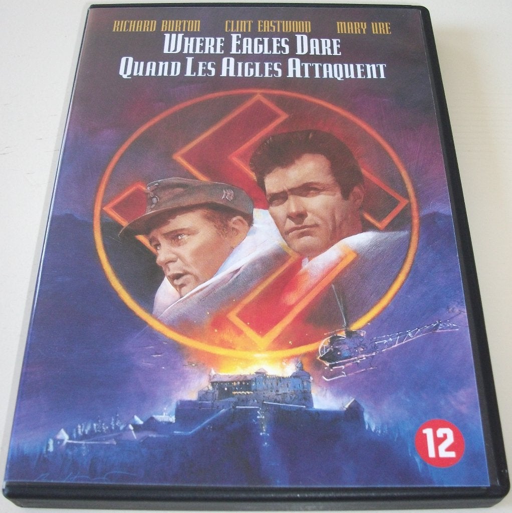 Dvd *** WHERE EAGLES DARE *** Go where no army can go..., Cd's en Dvd's, Dvd's | Actie, Zo goed als nieuw, Oorlog, Vanaf 12 jaar
