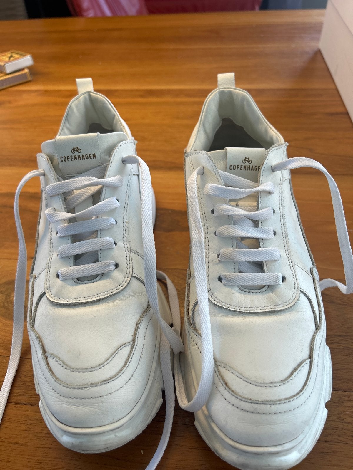 Witte Copenhagens sneakers, Ophalen of Verzenden, Gedragen, Wit, Sneakers of Gympen
