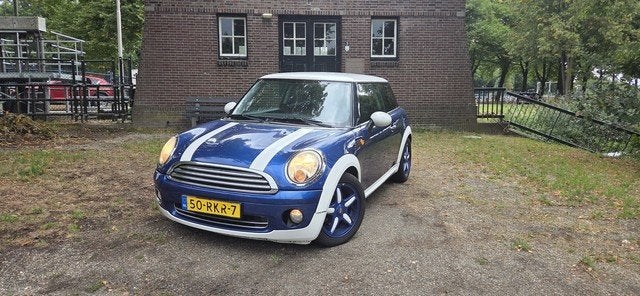 Mini 1.6 Cooper 2007 Blauw (Klusauto), Auto's, Voorwielaandrijving, Stof, 750 kg, 4 cilinders