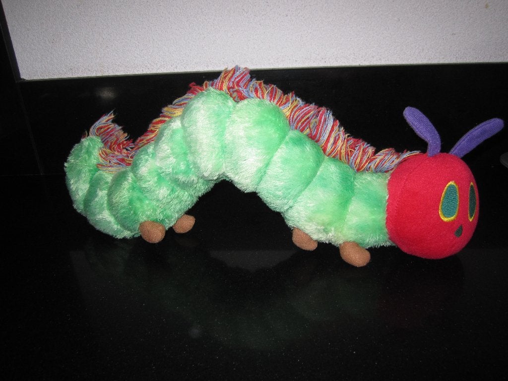 Rupsje nooitgenoeg knuffel 40 cm ., Kinderen en Baby's, Speelgoed | Knuffels en Pluche, Groen, Overige typen, Ophalen of Verzenden