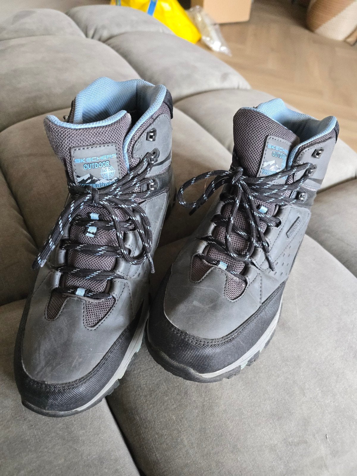 Skechers wandelschoenen maat 41 - 1x gedragen, Kleding | Dames, Skechers, Zo goed als nieuw, Grijs, Wandelschoenen