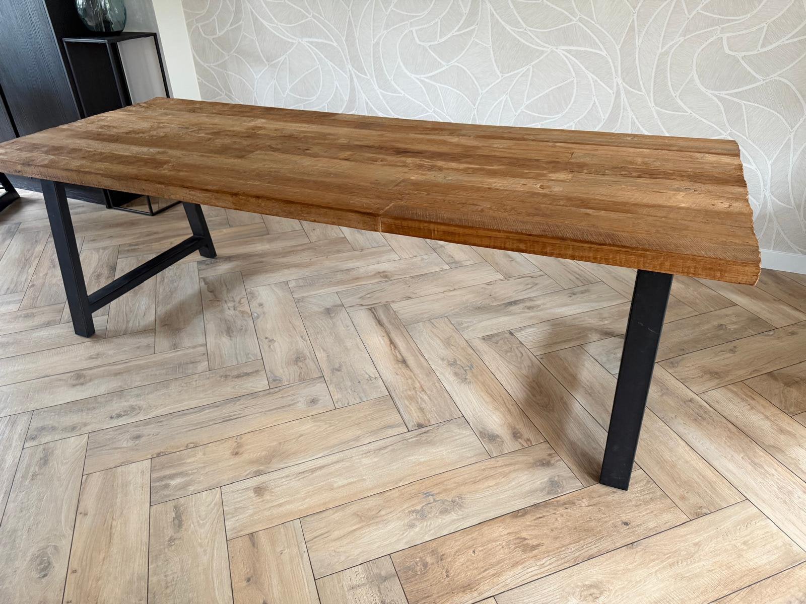 Teakhouten eettafel - d-Bodhi, Ophalen, Gebruikt, Teakhout, 200 cm of meer