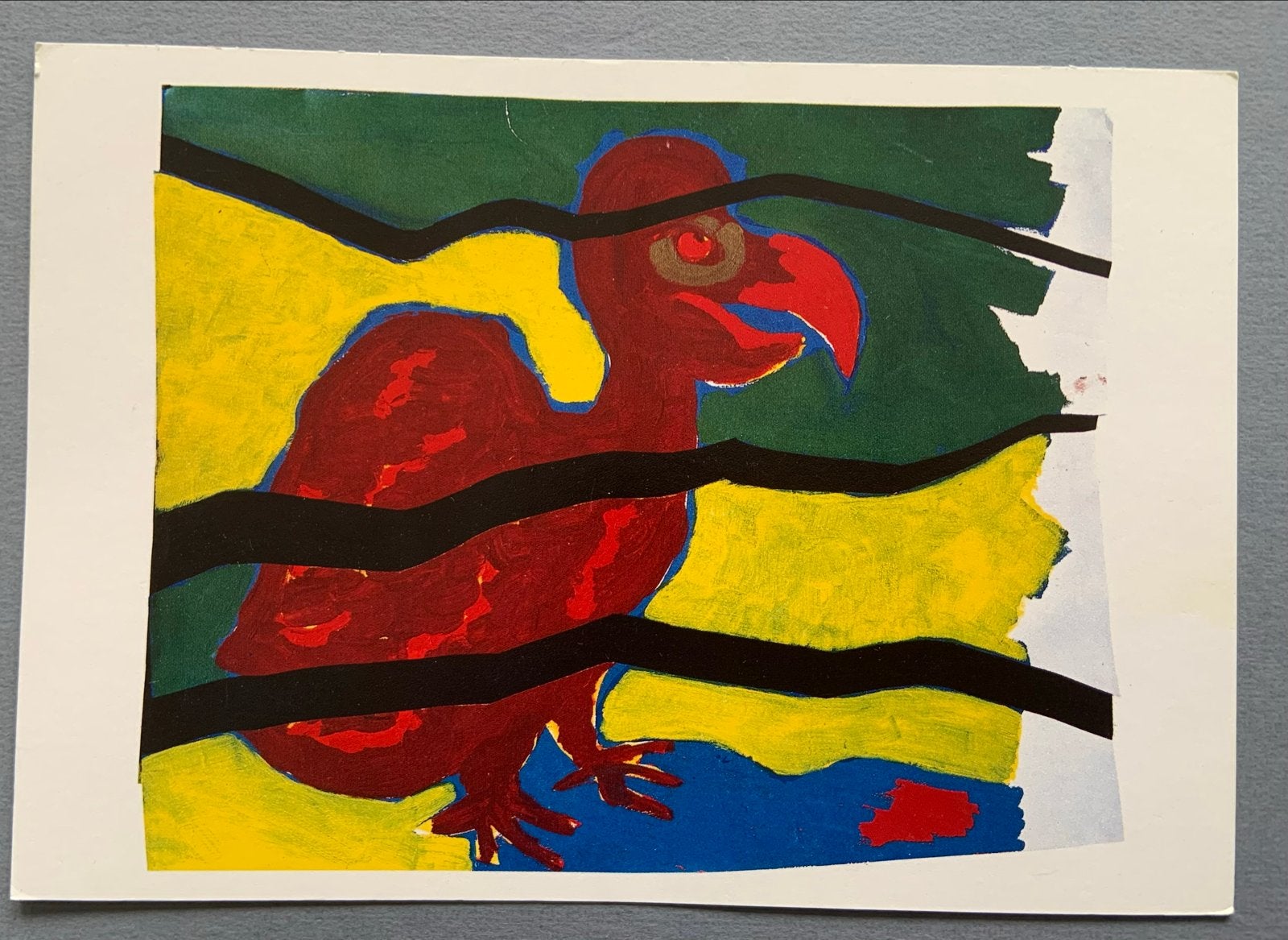 Karel Appel's NOACH - Dodo Ontwerp voor toneeldoek (1994), Verzamelen, Verzenden, 1980 tot heden, Ongelopen