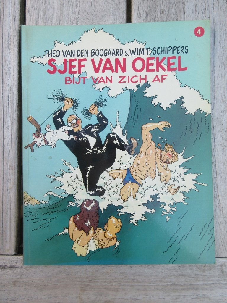 Sjef van Oekel bijt van zich af. Wim T Schippers nr 4, Boeken, Stripboeken, Theo van den Boogaard, Wim T. Schippers, Eén stripboek