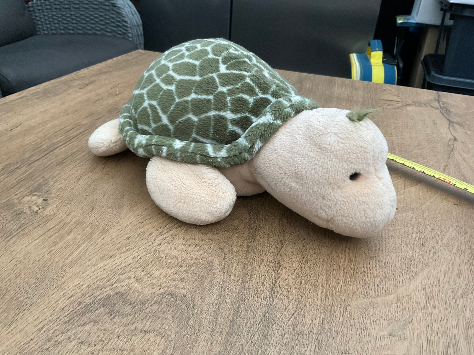 Zgan, niet kapot NICI schildpad knuffel pluche 25/30cm, Ophalen, NICI, Overige karakters, Overige typen