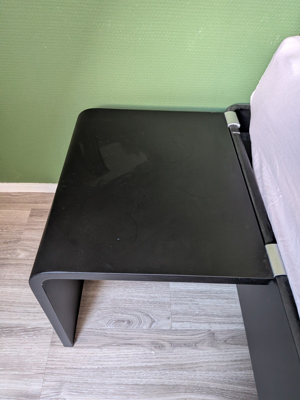 Origineel Auping Auronde aanhangtafeltje - 34,5 cm - Zwart, Ophalen, Zo goed als nieuw, 45 tot 65 cm, Minder dan 55 cm
