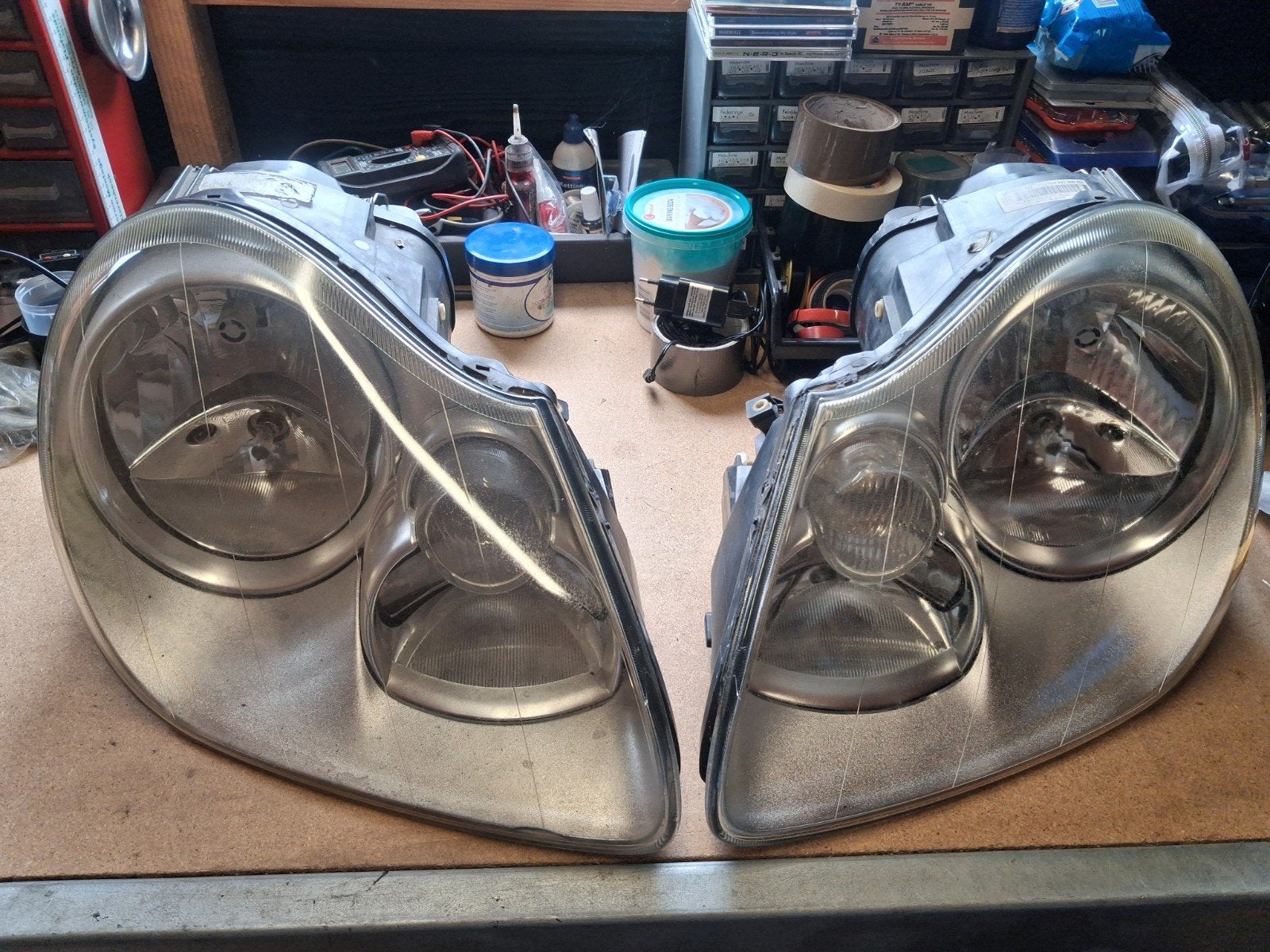 Koplamp koplampen set Porsche Cayenne 2003-2006 955, Ophalen of Verzenden, Gebruikt, Porsche