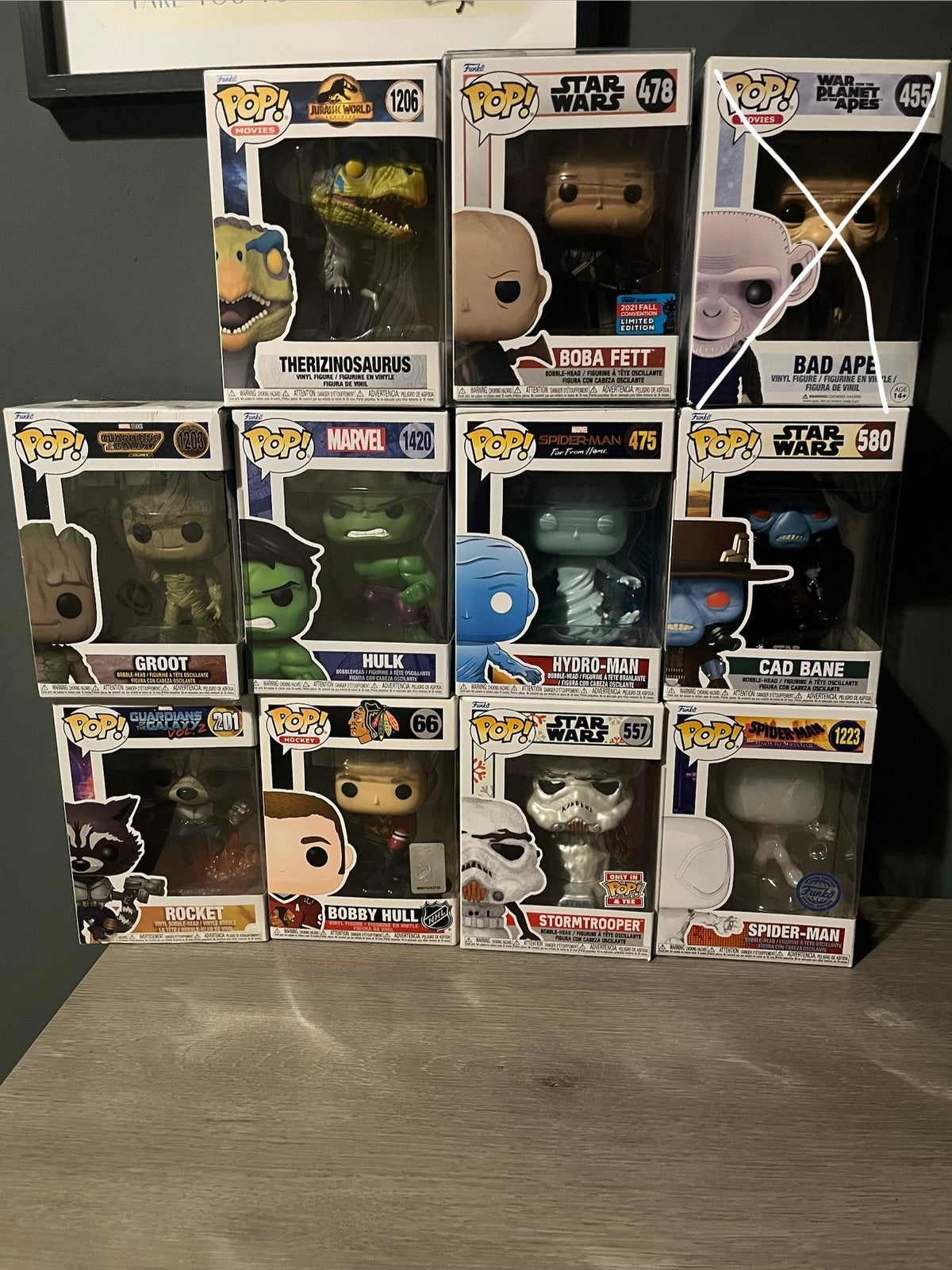 Diverse Funko Pop Collectie: Marvel, Star Wars, Jurassic Wor, Ophalen of Verzenden, Gebruikt