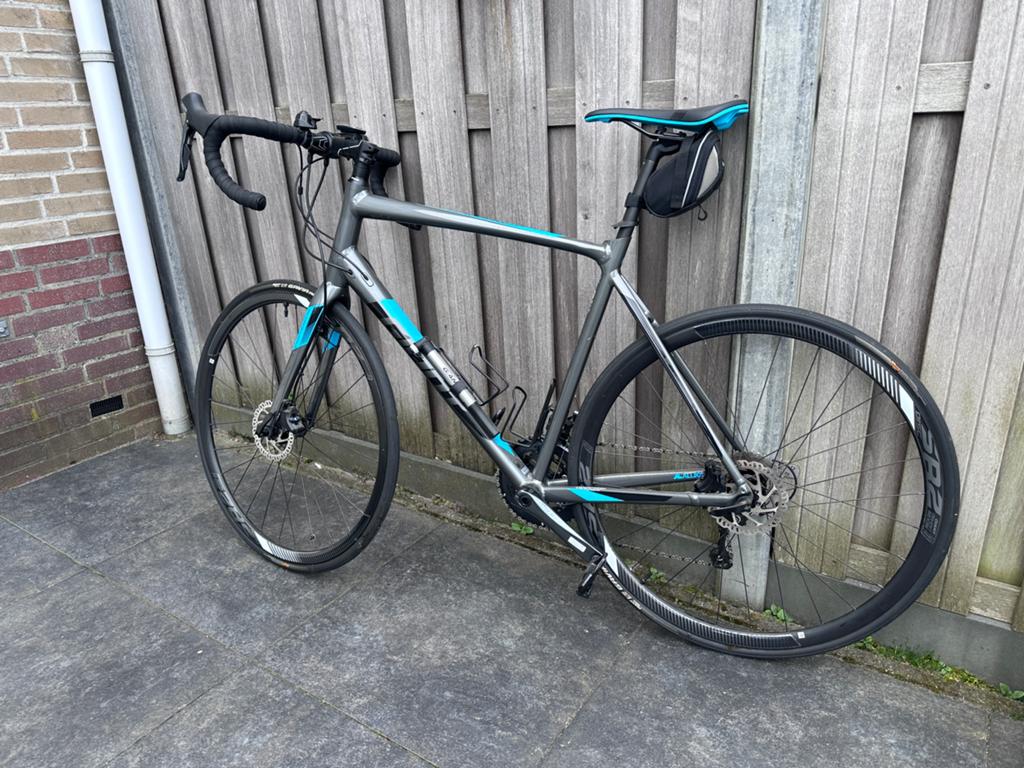 Racefiets Giant contend SL blauw, Fietsen en Brommers, Fietsen | Racefietsen, Ophalen, Aluminium, Giant, Zo goed als nieuw