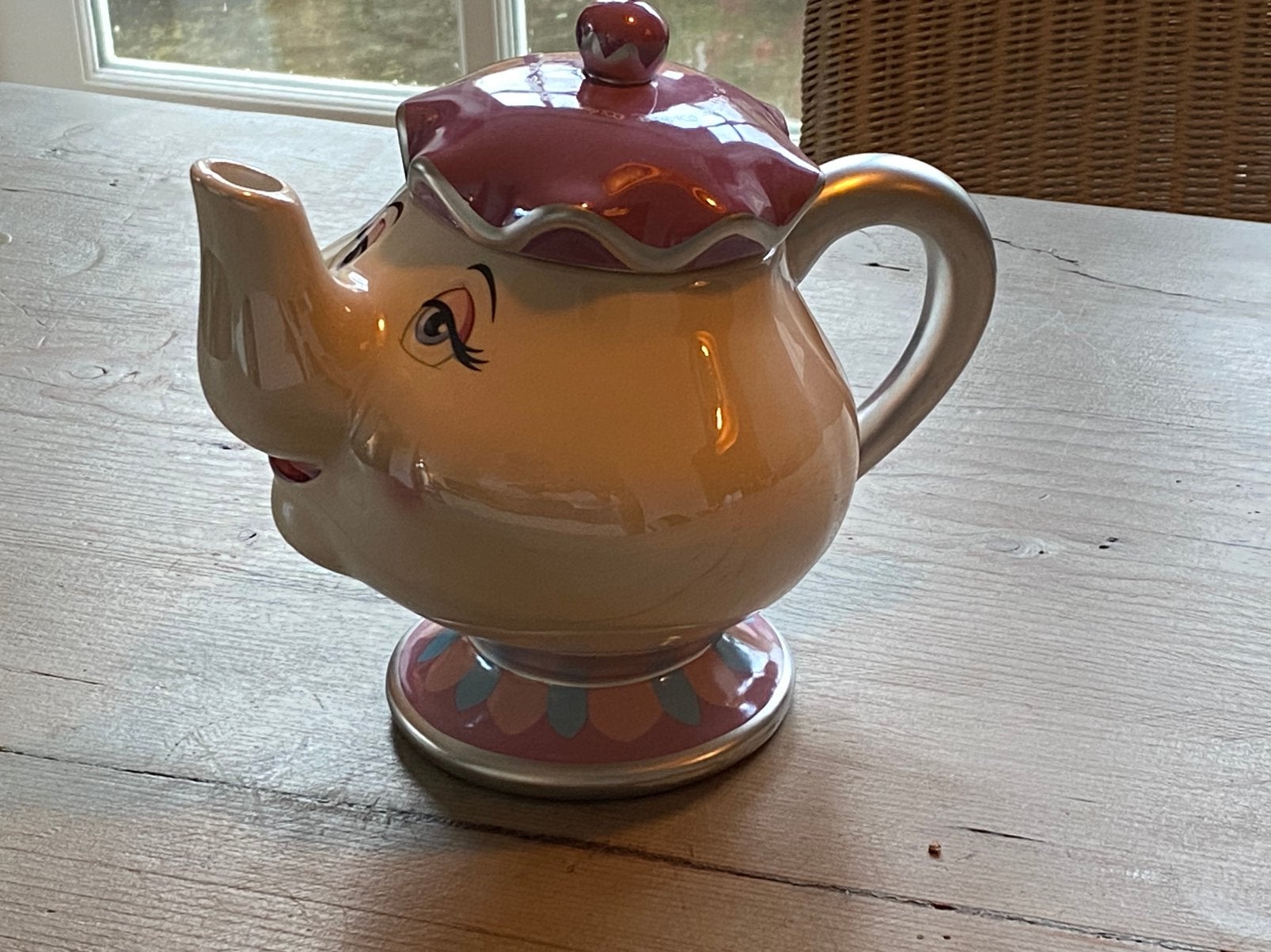 Disney theepot mevrouw Tuit 100 jaar Disney, Ophalen of Verzenden