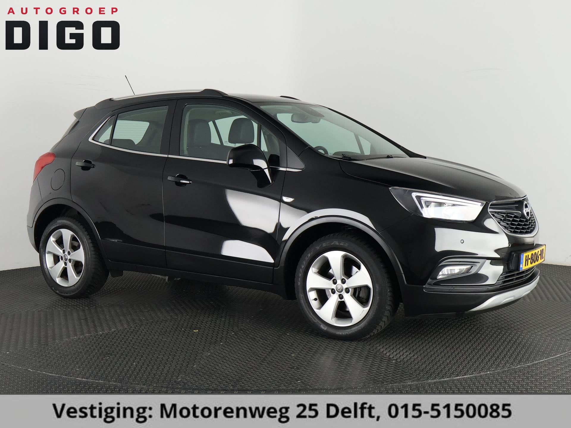 Opel Mokka X 1.4 TURBO 140PK INNOVATION GARANTIE 9-2028* CAM, Auto's, Opel, Gebruikt, Zwart, Origineel Nederlands, Handgeschakeld