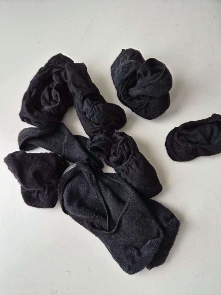 16 paar zwarte kousenvoetjes, footies, no show 35 t/m 38, Ophalen of Verzenden, Zo goed als nieuw, Zwart, Sokken en Kniesokken