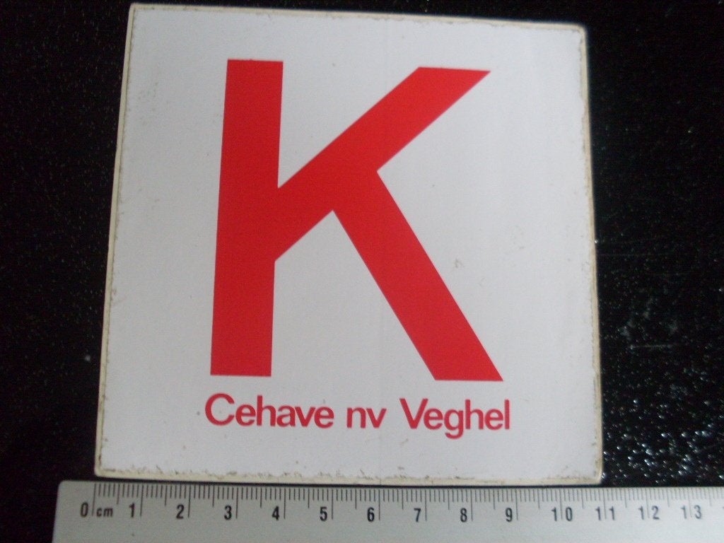 sticker Cehave nv Veghel logo K, Verzamelen, Verzenden, Zo goed als nieuw, Bedrijf of Vereniging