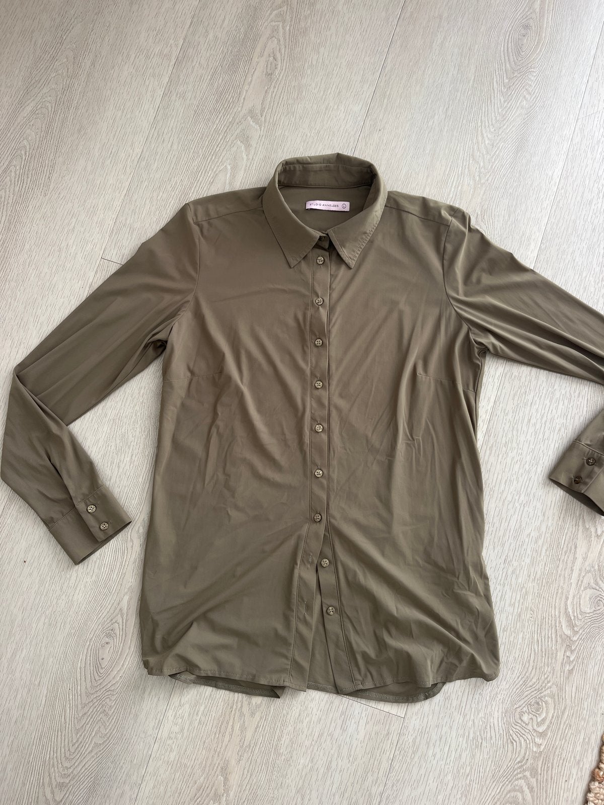 Studio Anneloes Poppy blouse travelkwaliteit maat L, Ophalen of Verzenden, Zo goed als nieuw, Maat 42/44 (L), Groen