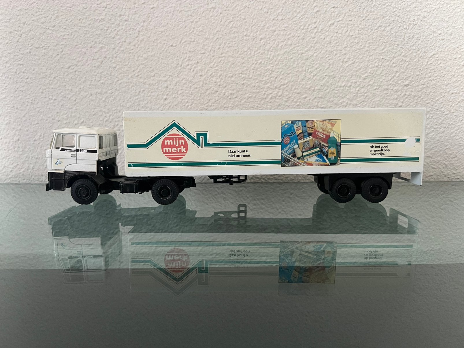 Lion Car nr36 Daf Wit. Mijn merk, Ophalen of Verzenden, Zo goed als nieuw, Bus of Vrachtwagen, Lion Toys