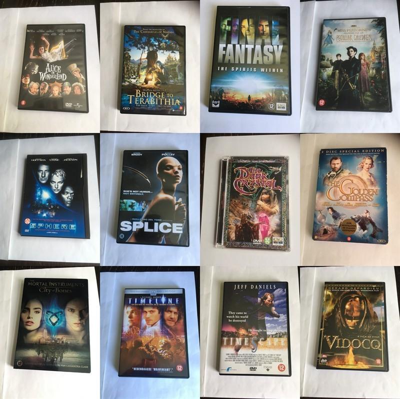 sci-fi fantasy dvd 12 stuks diverse partij collectie OOK LOS, Alle leeftijden, Ophalen of Verzenden, Zo goed als nieuw