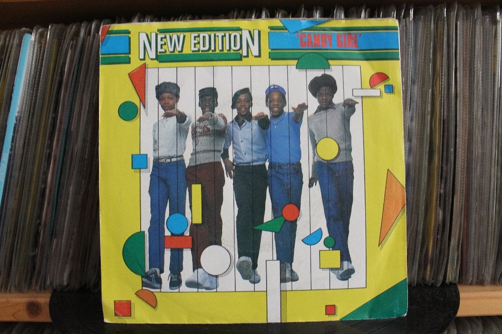 7" Single New Edition - Candy Girl + Singalong, Gebruikt, Verzenden, 7 inch, Pop