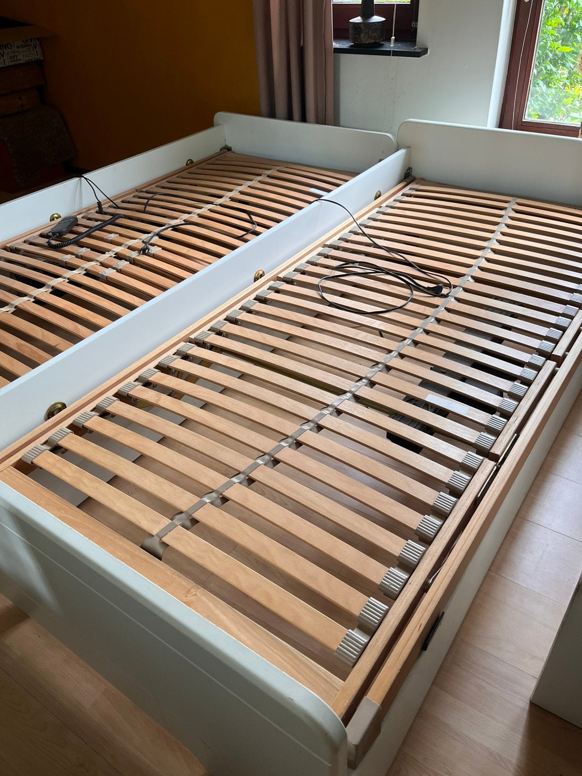 2 persoons electrisch verstelbaar bed 180 x 200 cm, Huis en Inrichting, Slaapkamer | Bedden, Ophalen, Tweepersoons, 180 cm, Hout