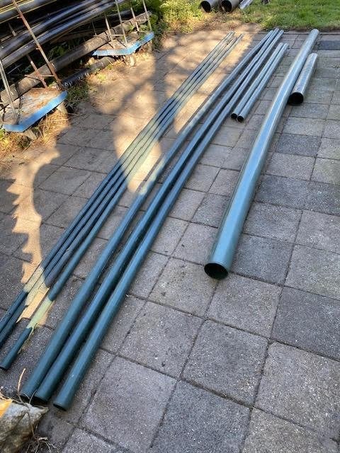 diverse maten groene pvc buizen, Ophalen, Pvc, Minder dan 2 meter, 80 mm of meer